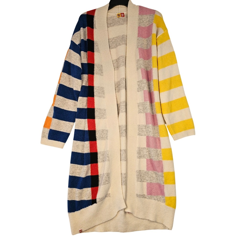 Lego Collection for Target Cardigan Sweater Womens SmallMulti Color Block Stripe
